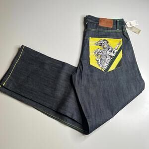 Coogi Jeans Men’s 36x34 Blue Denim Dragon Embroidered Pockets Authentic Australi